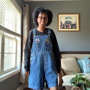 90s Vintage Mickey Mouse Overalls